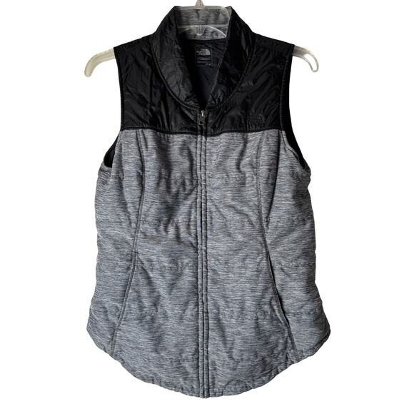 The North Face Pseudio Insulated Zip Vest Black and Grey Size Medium - Picture 2 of 9